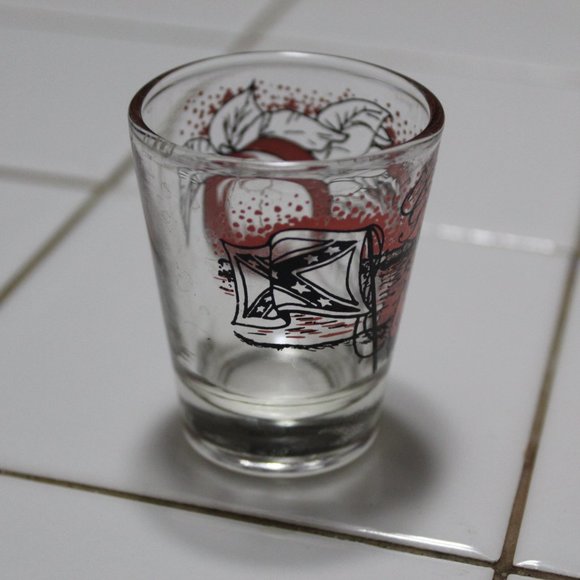 Vintage Georgia State Shot Glass Southern Belle Shot Glass Georgia Peach Whiskey - Picture 2 of 9